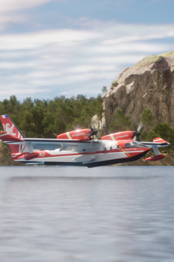 aerial firefighter aircraft from France| Hynaero innovative firefighting seaplane manufacturer