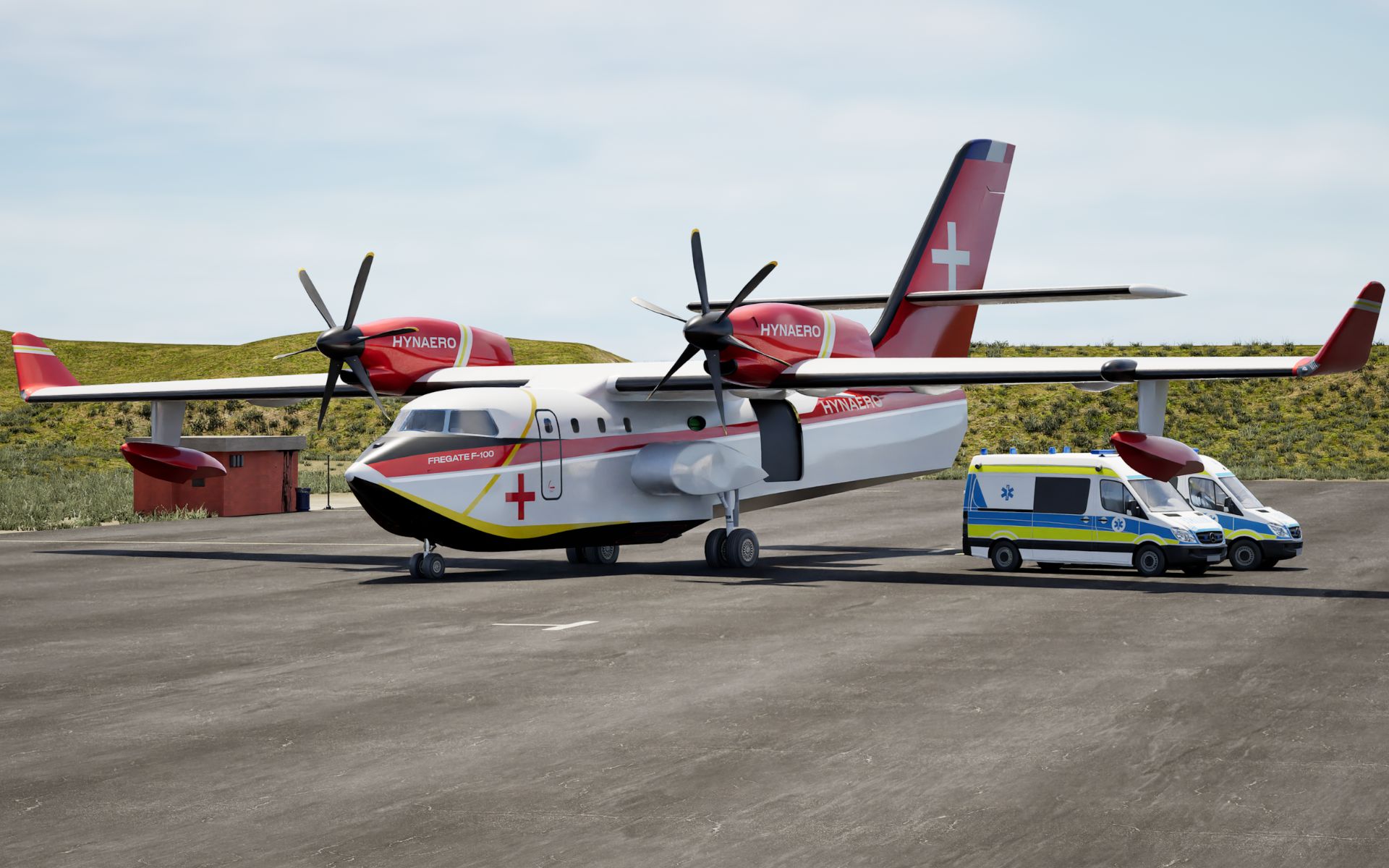 Fregate - hydravion medicalisé